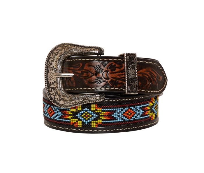 Myra Bag: "POLYCHROME HAND-TOOLED LEATHER BELT"
