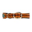 Myra Bag: "WHITZER HAND-TOOLED BEADED DOG COLLAR"