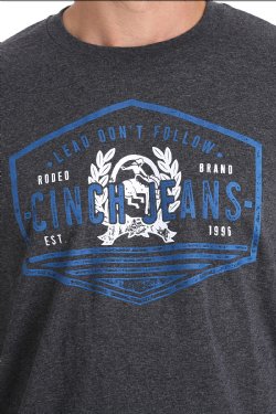 Cinch Men's Graphic T-Shirt - Heathered Black