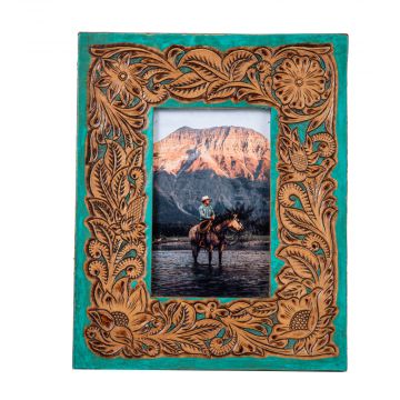 Myra Bag: "TIME OF TRADITIONS HAND-TOOLED PHOTO FRAME"