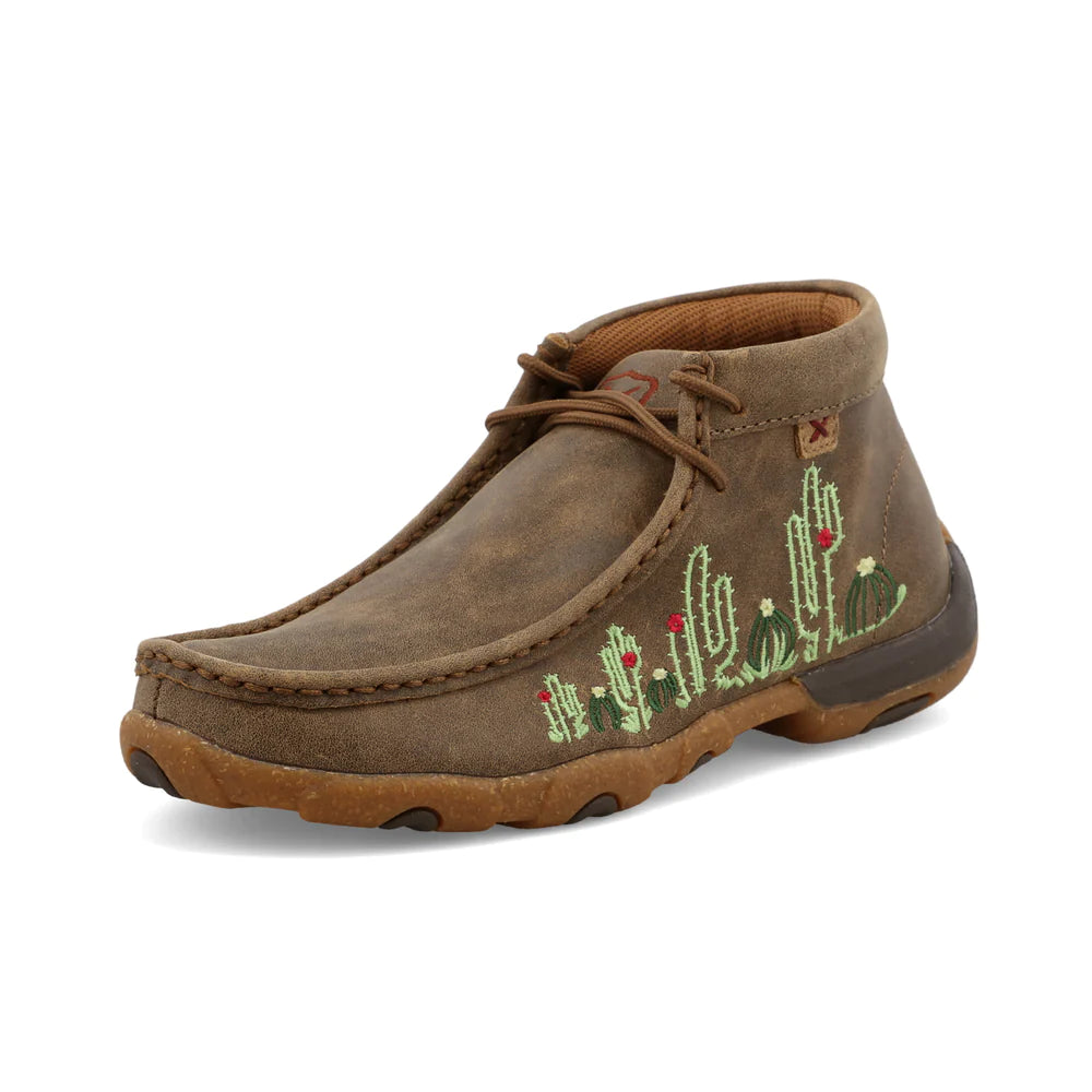 TWISTED X Women's Chukka Driving Moc - Cactus Stitched