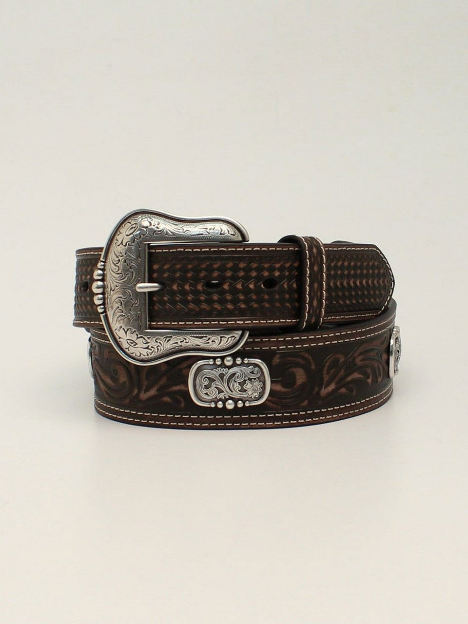 ARIAT Men's Dark Brown Leather Belt