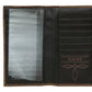 ARAIT Distressed Brown w/ Dark Brown Perforated Overlay Rodeo Wallet