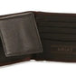ARIAT Men's Dark Brown w/ Shield Bi-Fold Wallet