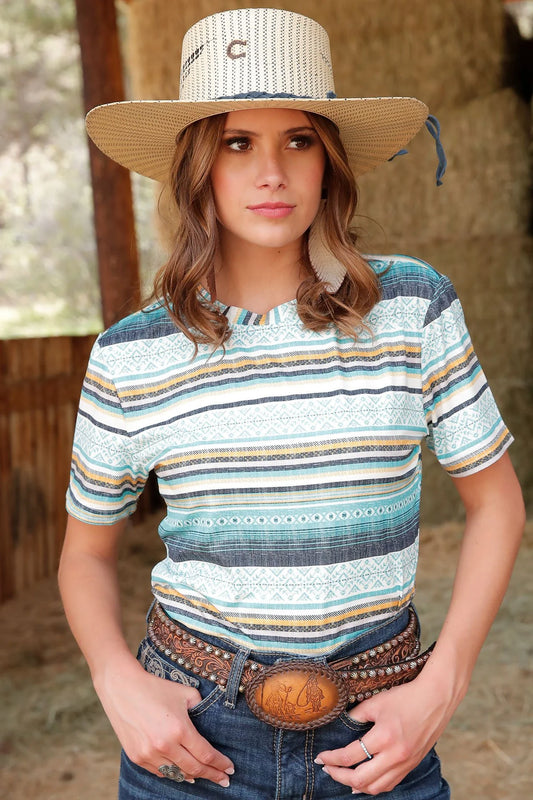 Women's Serape Stripe T-Shirt