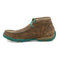 TWISTED X Women's Chukka Driving Moc - Turquoise