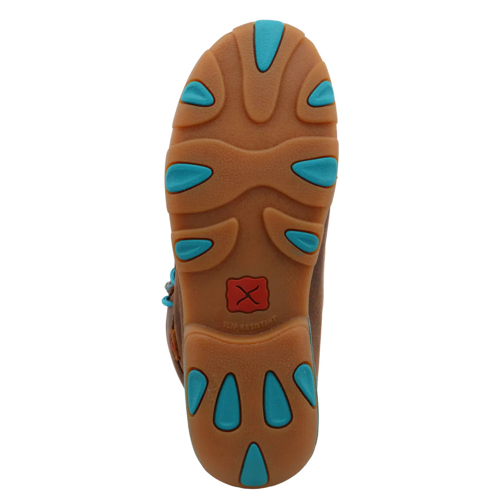 TWISTED X Women's Chukka Driving Moc - Turquoise