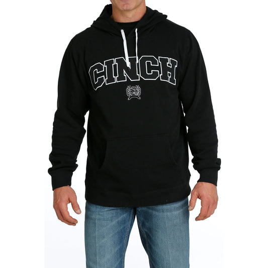Cinch Men's Black Logo Pullover Hoodie