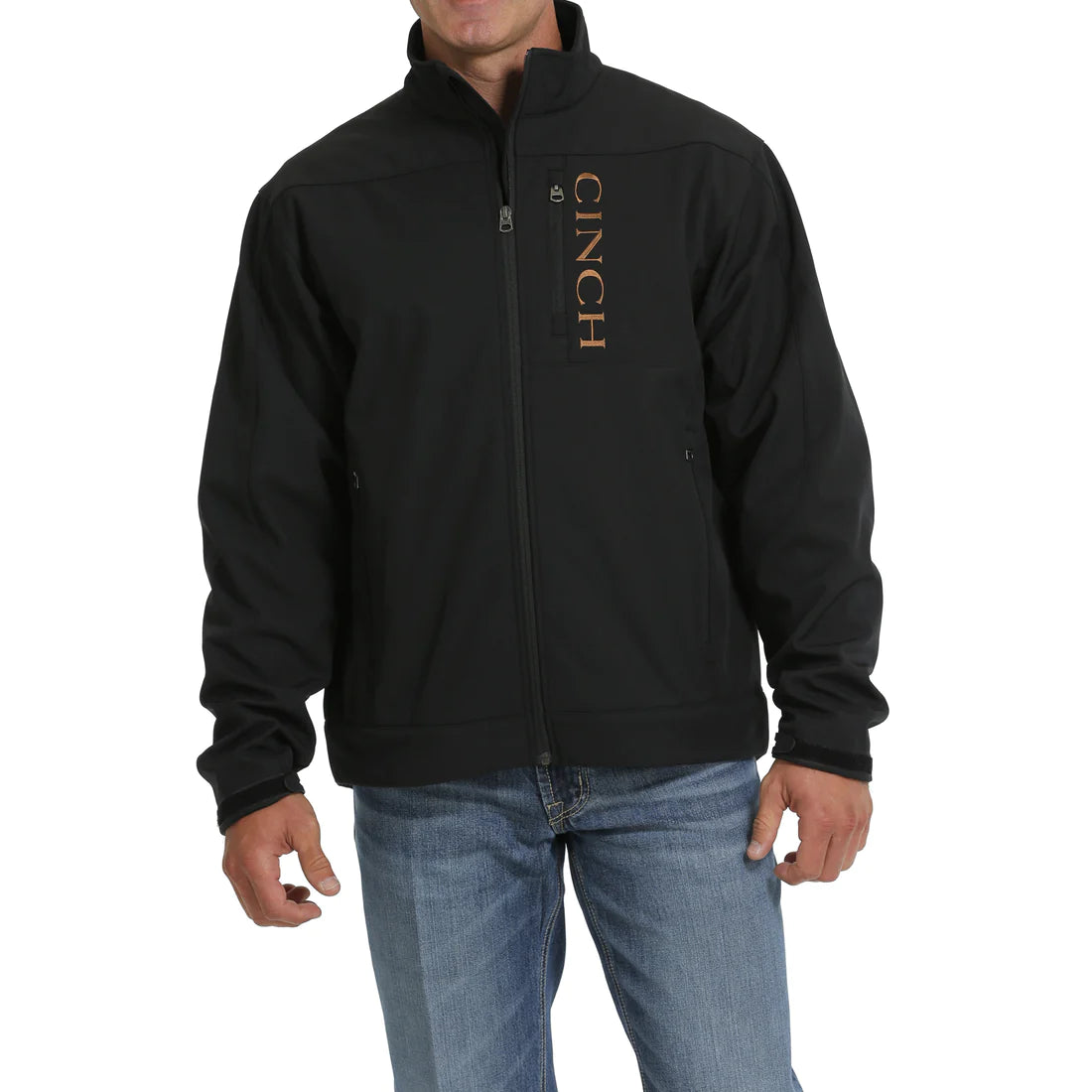 Cinch Men's Black Zip-Up Bonded Jacket