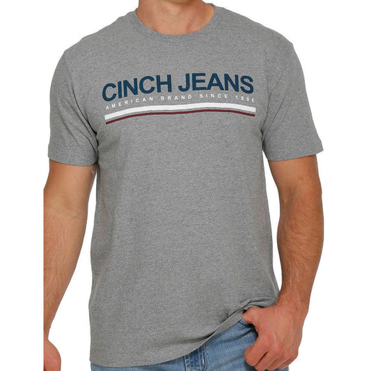 Cinch Men's Logo T-Shirt - Heather Grey