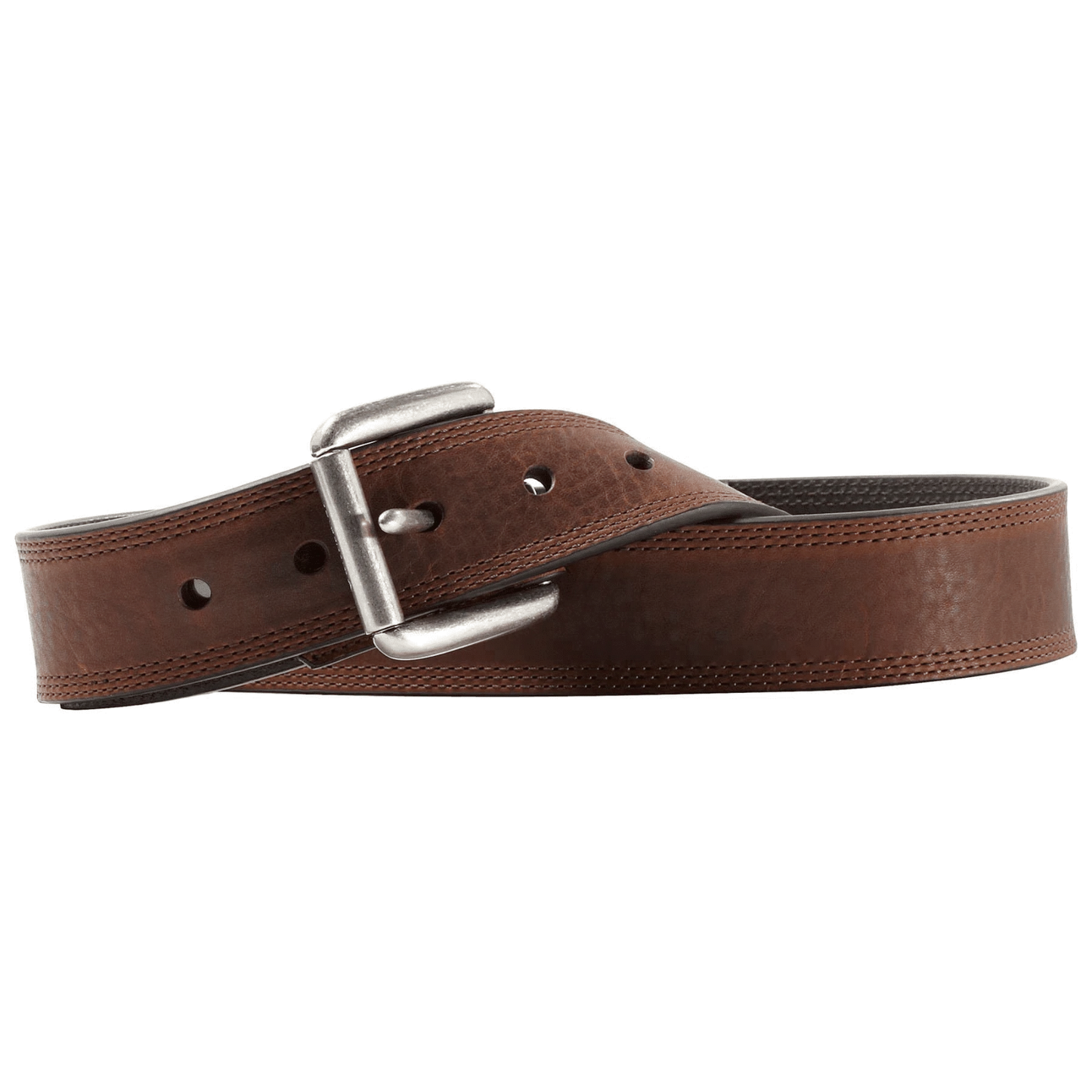ARIAT Men's Brown Triple Stitch Leather Belt