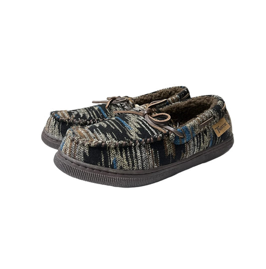 TWISTER Youth/Men's Rubber Sole Slippers - Aztec Print