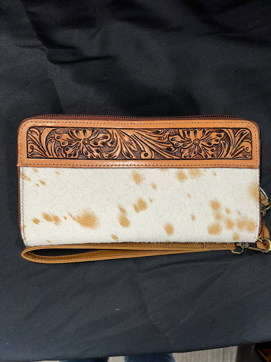 Nocona Kimberly Hair-On Leather Wallet