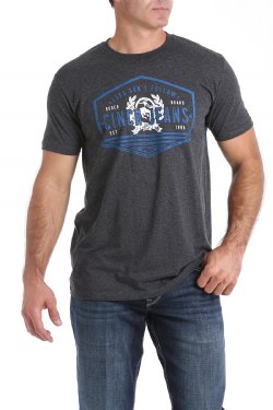 Cinch Men's Graphic T-Shirt - Heathered Black